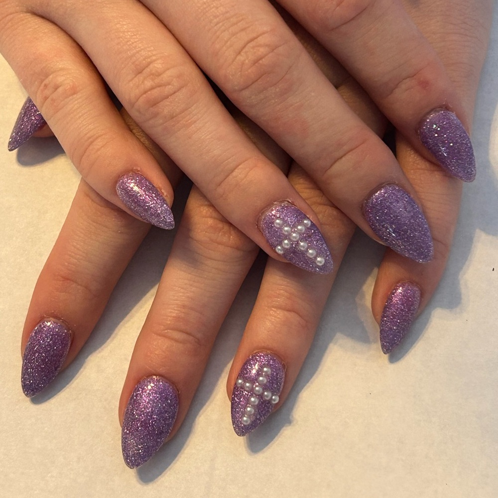 Feeling BLESSED press on nails